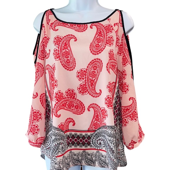 New York & Company Tops - New York & Company paisley blouse size small